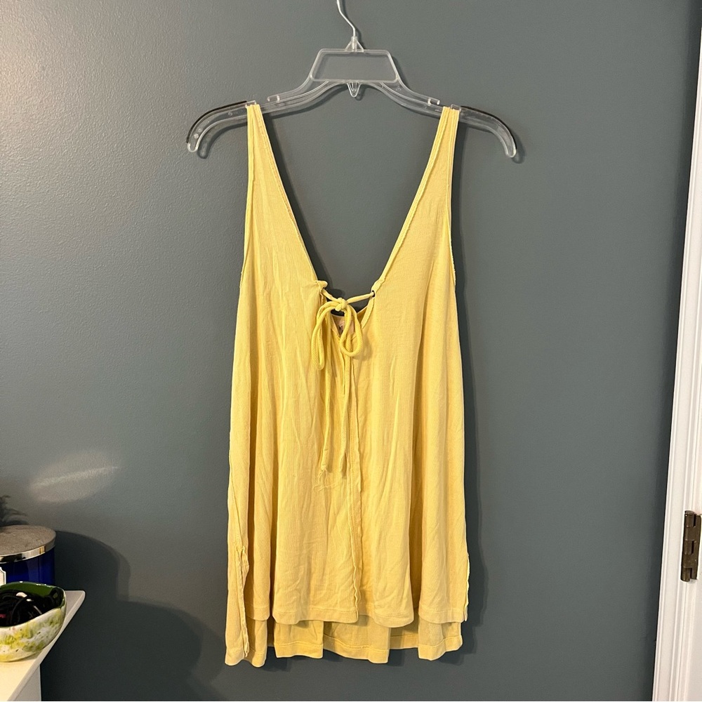 Free People Yellow Tank